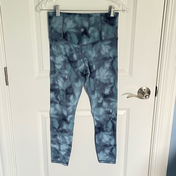 Athleta elation printed high waisted Leggings serene riviera blue 47567 - Picture 6 of 11